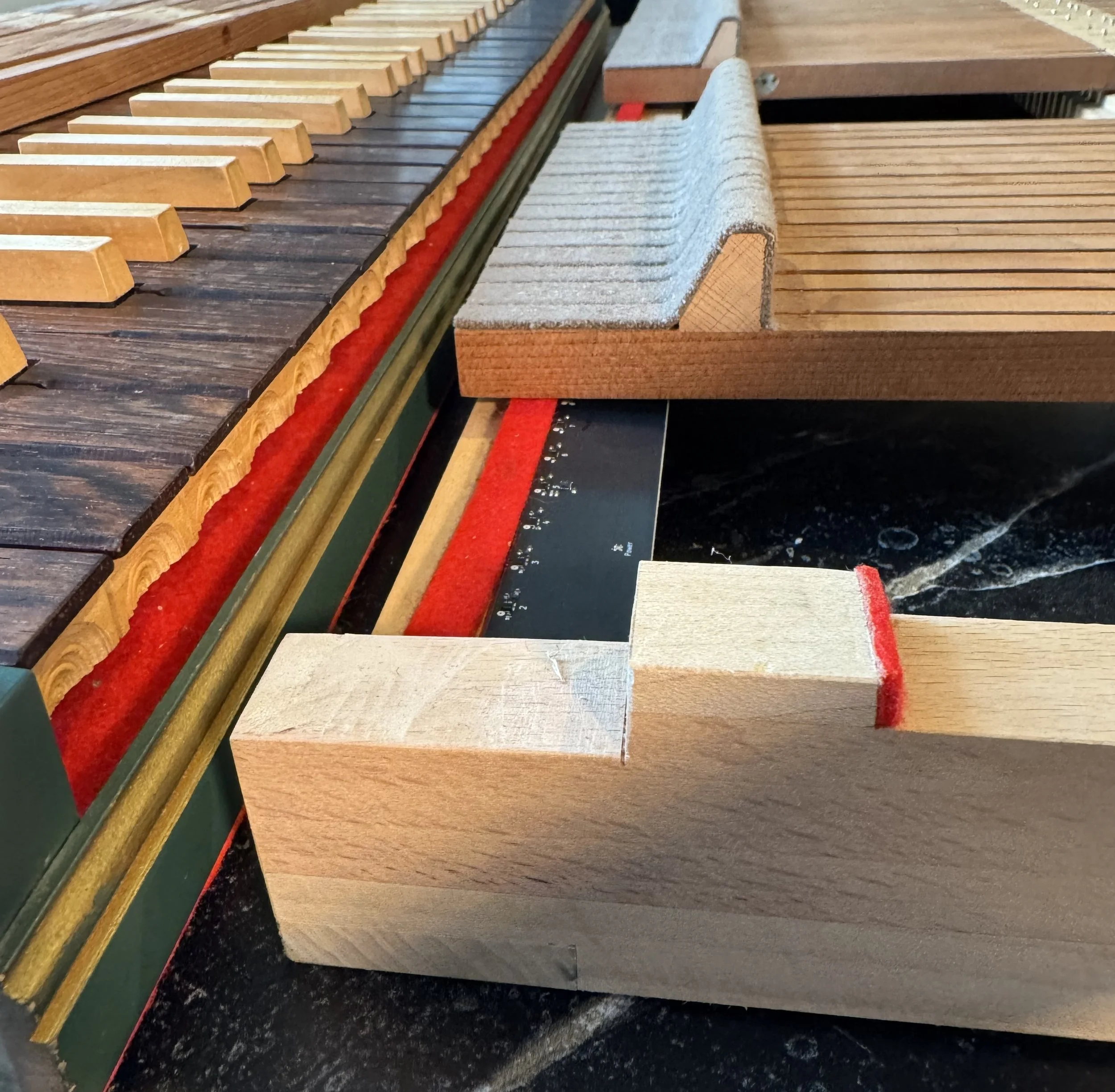 Optical performance capture system installed in a harpsichord
